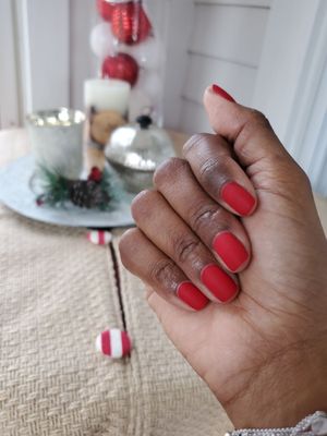 Matte Red Apple red