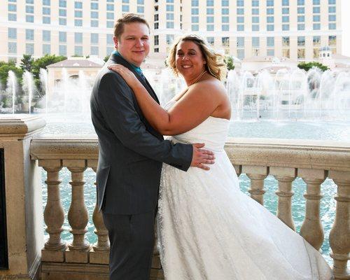 Wedding at Fountains of Bellagio -- our most popular spot