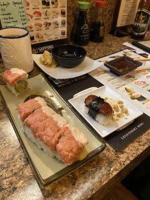 Dragon Roll and Unagi - Freshwater Eel Yummy