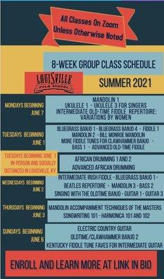 Summer Schedule