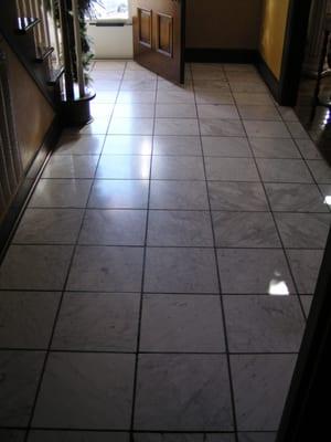 Marble Foyer Before Polishing