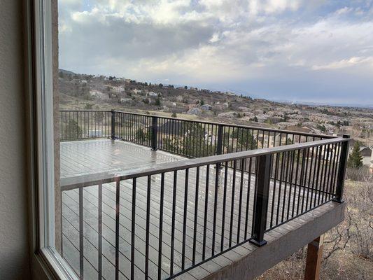 Fortress railing with Fiberon composite deck