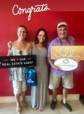 Happy sellers at closing! YAY!