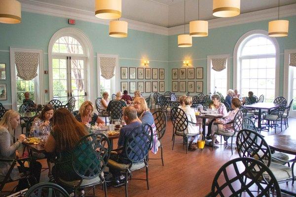 The dining area of the Garden Cafe.