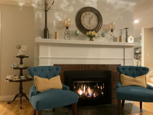 This is our living room fireplace. We love it.