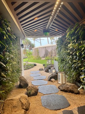 Zen garden massage area