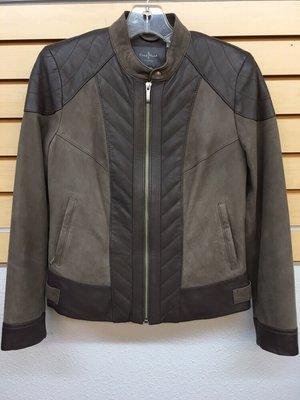 Cole Haan two tone leather jacket!