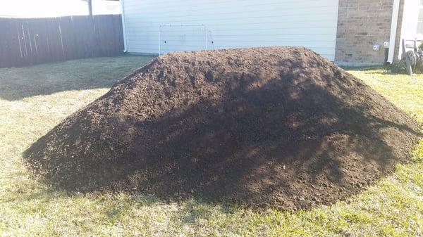 I ordered 7 yards of garden soil. Delivered