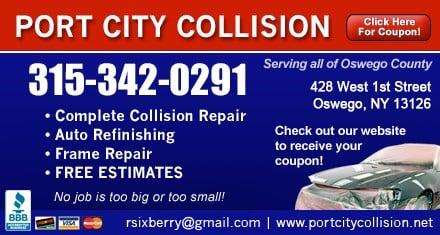 Port City Collision Advertisement