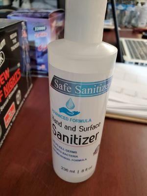 8oz gel sanitizer