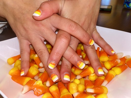 Candy Corn Nails