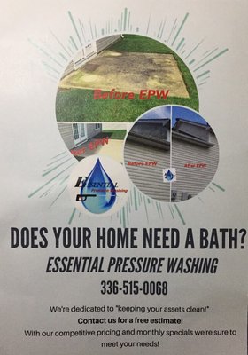 Essential Pressure Washing Business Flyer