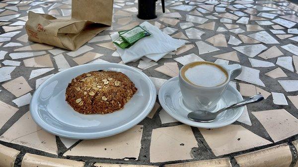 delicious oatmeal cookie along with 2 oz. West Coast Espresso