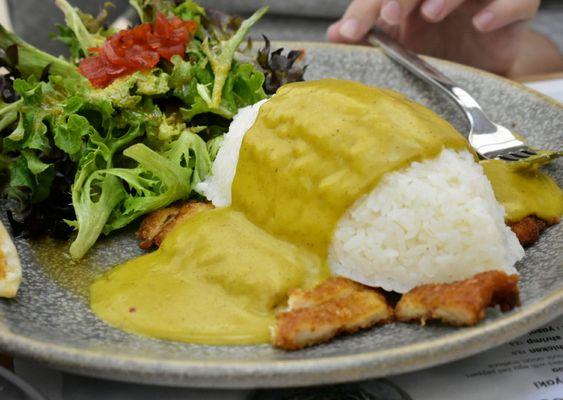 Katsu curry with chicken