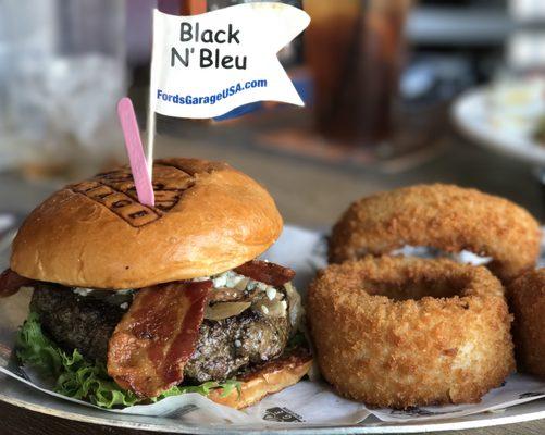 Black and blue burger is as good as it looks!