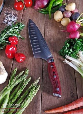 8" Chef knife - Crimson Series - German Steel, G10 handle, precision sharp! $74.99