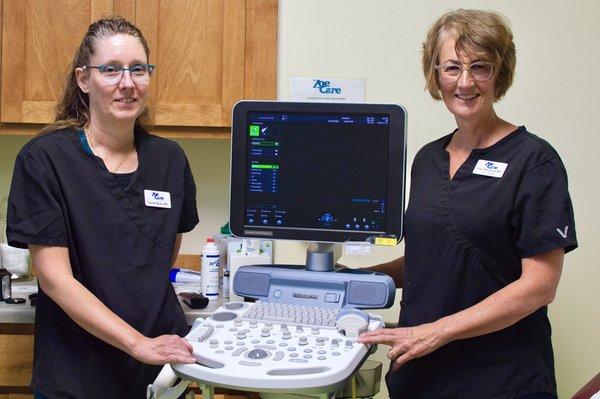 ZoeCare's two nurses: Sarah Ryan, RN & Lisa Doerksen, RN