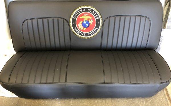 Reupholster seat with logo!