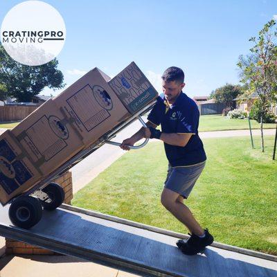 CratingPro Moving, Two truck move from Houston to Midland TX.