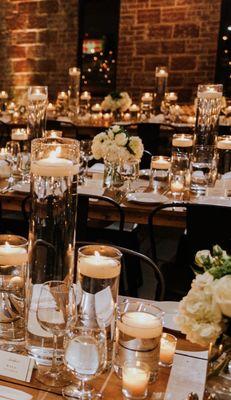 Romantic table settings