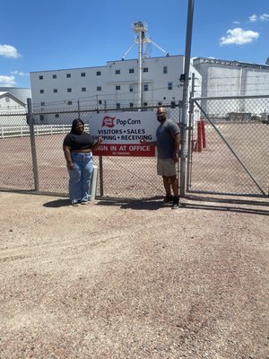 Sign outside of gate