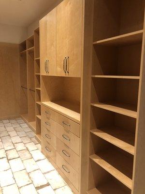 Custom closet designed and built by Pacillo's Custom Furniture