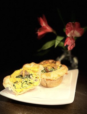 Spinach and Mushroom Quiche