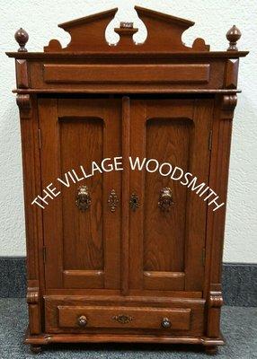 Toy Cabinet sfter Refinished by The Village Woodsmith