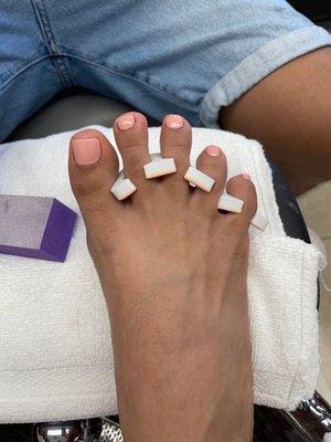 Gel pedicure