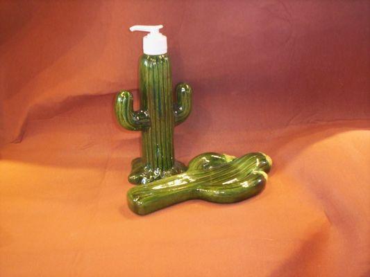 Saguaro Soap Pump Cost:$30
 Saguaro Spoon Rest Cost:$20