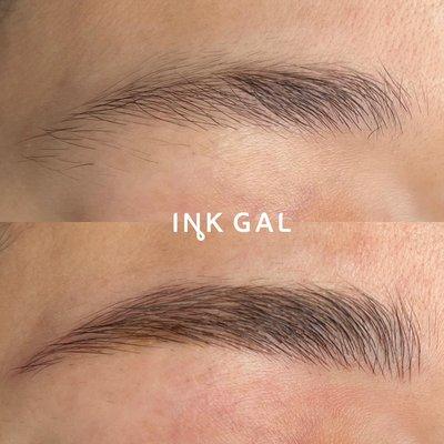 Before and After Microblading