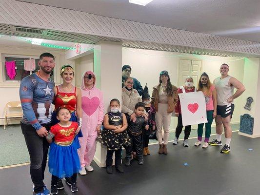 Halloween party with kids' dance games and adult Zumba!