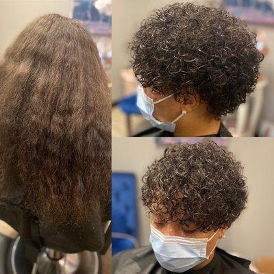 Haircut transformation.  curly haircuts to accentuate your curls your way