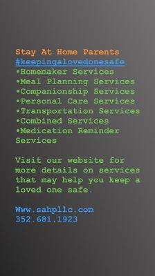 A list of our services