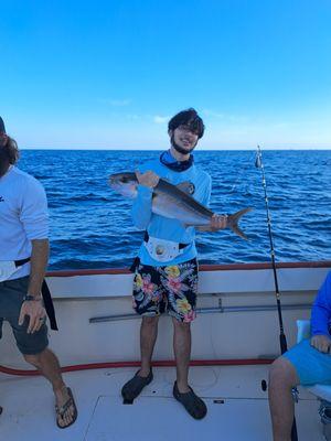 with an amberjack