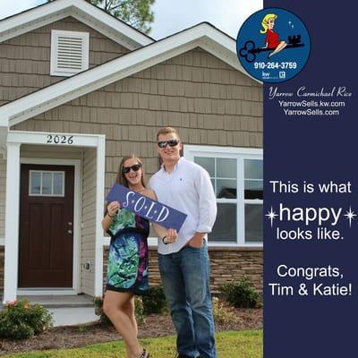 Happy first time homeowners, Tim and Katie. #firsttimebuyer #LoveYourView