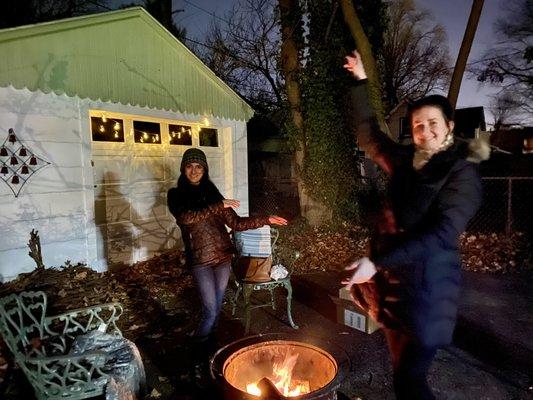 Fire Pit gathering for the goddesses