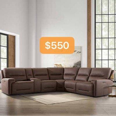 Power Sectional with recliner $550