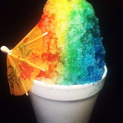 Rainbow snocone