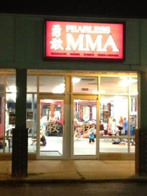 Fearless MMA at night.