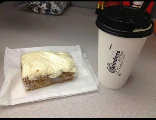 Pumpkin spice latte and of course pumpkin square!!