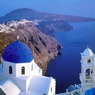 Greek Island Hopping Santorini with Snow or Sand