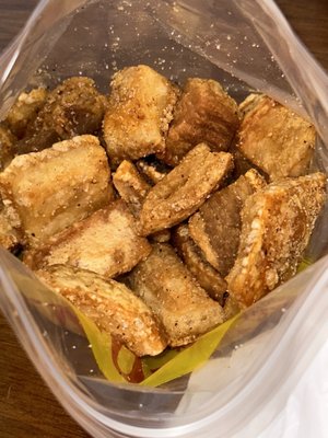 Cracklins!!!! Pretty good but gets a bit salty at the bottom of the bag