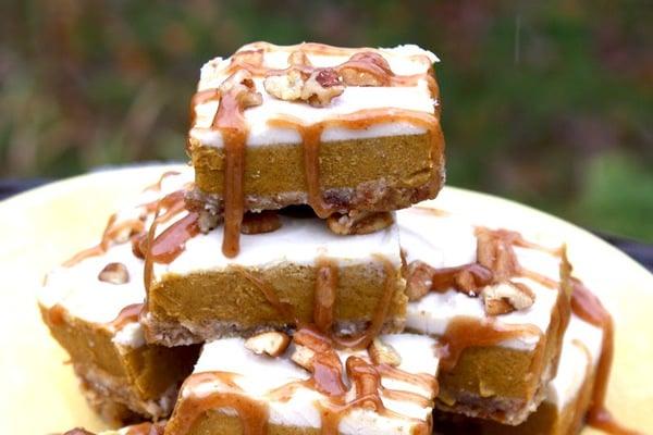 Pumpkin Pecan Bars! www.RawYouth.org