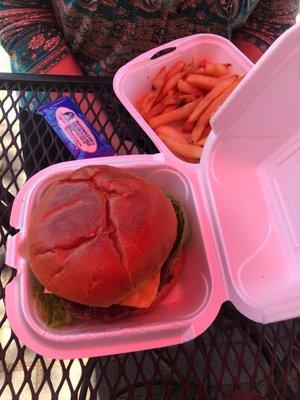 Cheeseburger and Fries