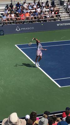 Tsitsipas serving