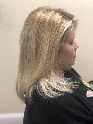 Blonde highlights and toner!