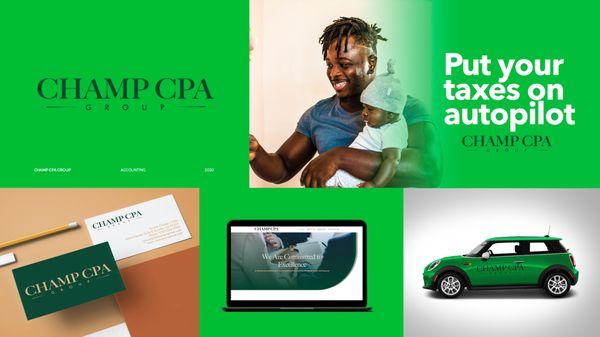 web design + brandning for CPA