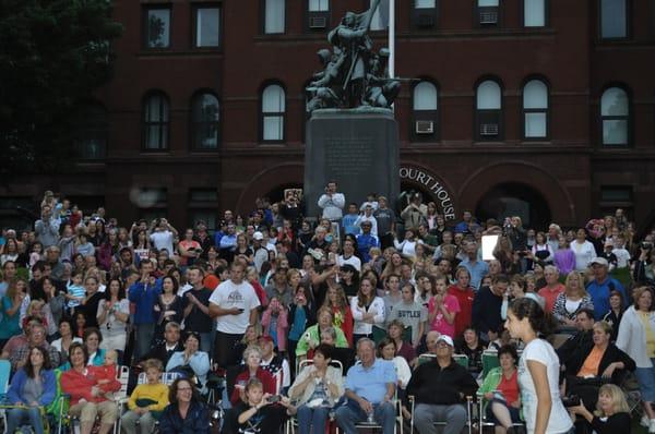 The audience erupted in applause when the Flash Mob began and kept it up through the finish!