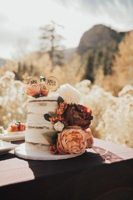 Custom Dulce de Leche wedding cake. VEGAN